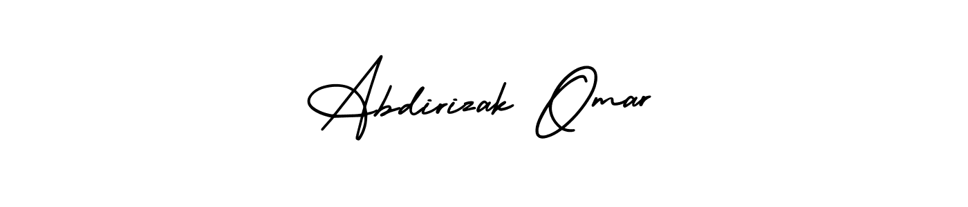 Make a beautiful signature design for name Abdirizak Omar. Use this online signature maker to create a handwritten signature for free. Abdirizak Omar signature style 3 images and pictures png