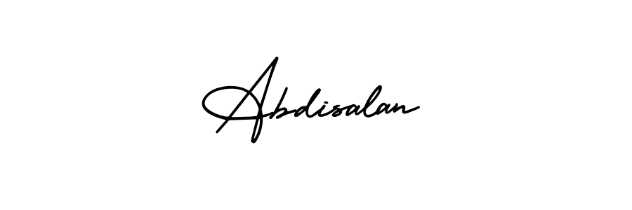 Best and Professional Signature Style for Abdisalan. AmerikaSignatureDemo-Regular Best Signature Style Collection. Abdisalan signature style 3 images and pictures png