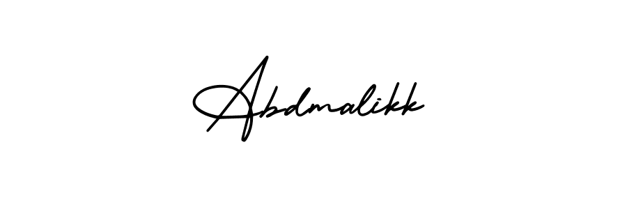 Abdmalikk stylish signature style. Best Handwritten Sign (AmerikaSignatureDemo-Regular) for my name. Handwritten Signature Collection Ideas for my name Abdmalikk. Abdmalikk signature style 3 images and pictures png