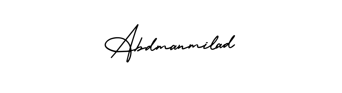 How to Draw Abdmanmilad signature style? AmerikaSignatureDemo-Regular is a latest design signature styles for name Abdmanmilad. Abdmanmilad signature style 3 images and pictures png
