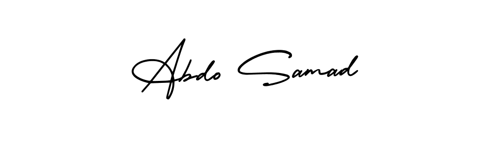 Also You can easily find your signature by using the search form. We will create Abdo Samad name handwritten signature images for you free of cost using AmerikaSignatureDemo-Regular sign style. Abdo Samad signature style 3 images and pictures png