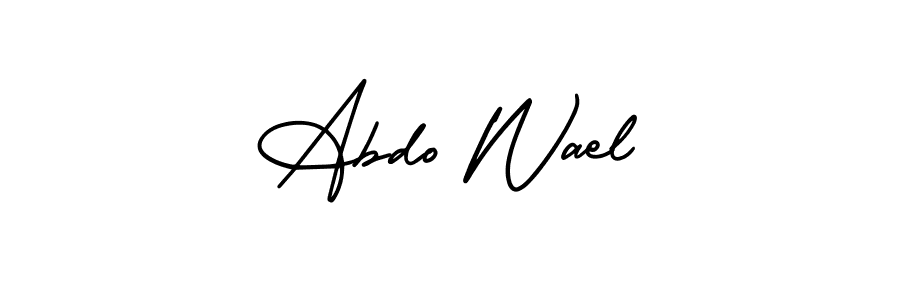 if you are searching for the best signature style for your name Abdo Wael. so please give up your signature search. here we have designed multiple signature styles  using AmerikaSignatureDemo-Regular. Abdo Wael signature style 3 images and pictures png