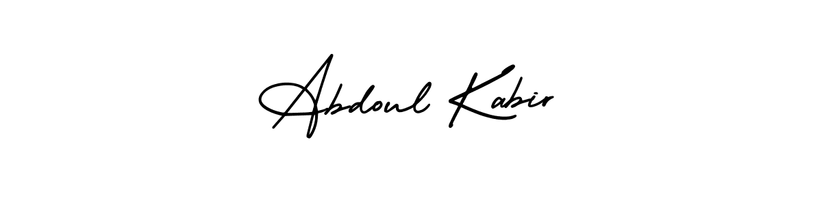 How to make Abdoul Kabir name signature. Use AmerikaSignatureDemo-Regular style for creating short signs online. This is the latest handwritten sign. Abdoul Kabir signature style 3 images and pictures png