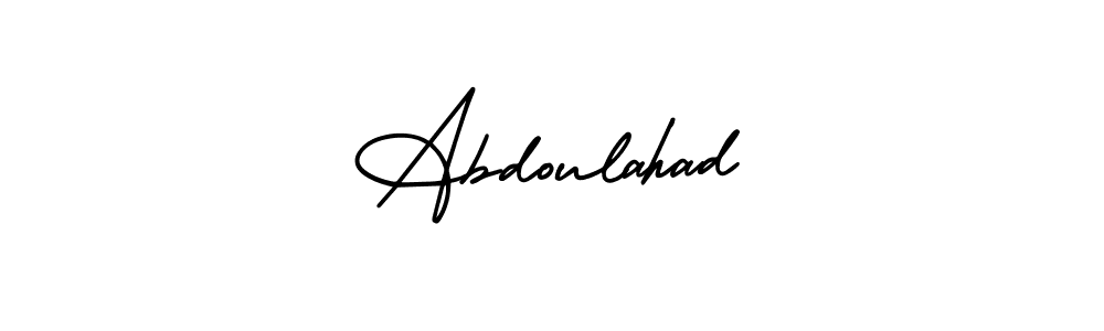 Also You can easily find your signature by using the search form. We will create Abdoulahad name handwritten signature images for you free of cost using AmerikaSignatureDemo-Regular sign style. Abdoulahad signature style 3 images and pictures png