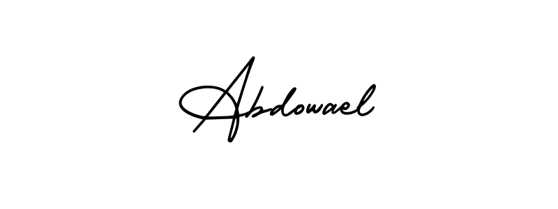 Design your own signature with our free online signature maker. With this signature software, you can create a handwritten (AmerikaSignatureDemo-Regular) signature for name Abdowael. Abdowael signature style 3 images and pictures png