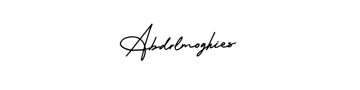 You can use this online signature creator to create a handwritten signature for the name Abdrlmoghies. This is the best online autograph maker. Abdrlmoghies signature style 3 images and pictures png