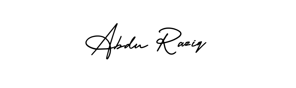 Also You can easily find your signature by using the search form. We will create Abdu Raziq name handwritten signature images for you free of cost using AmerikaSignatureDemo-Regular sign style. Abdu Raziq signature style 3 images and pictures png