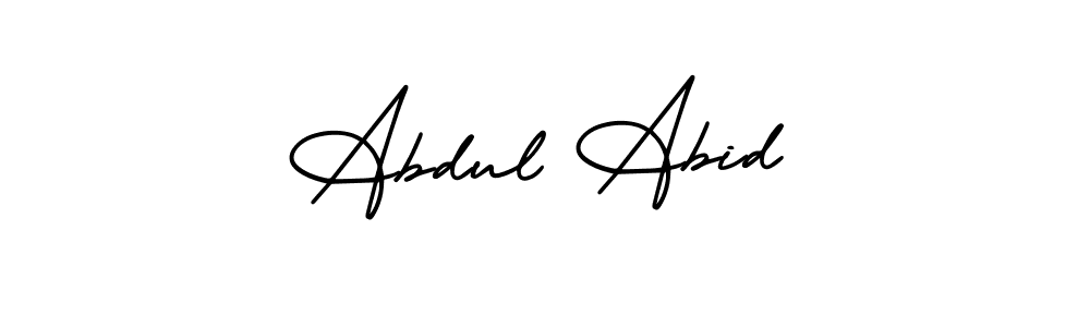 The best way (AmerikaSignatureDemo-Regular) to make a short signature is to pick only two or three words in your name. The name Abdul Abid include a total of six letters. For converting this name. Abdul Abid signature style 3 images and pictures png