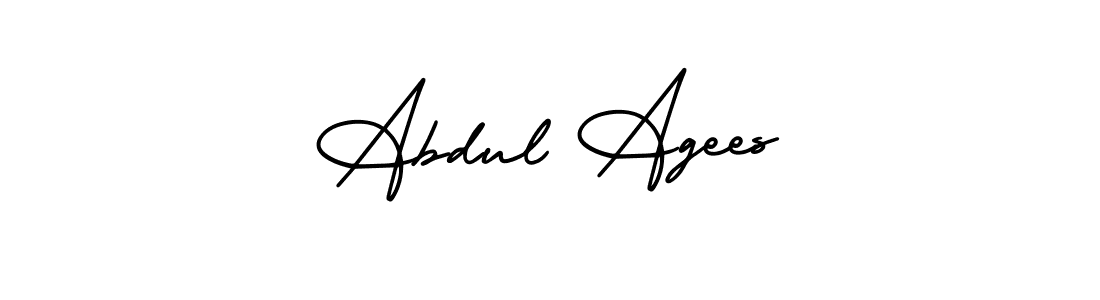 if you are searching for the best signature style for your name Abdul Agees. so please give up your signature search. here we have designed multiple signature styles  using AmerikaSignatureDemo-Regular. Abdul Agees signature style 3 images and pictures png