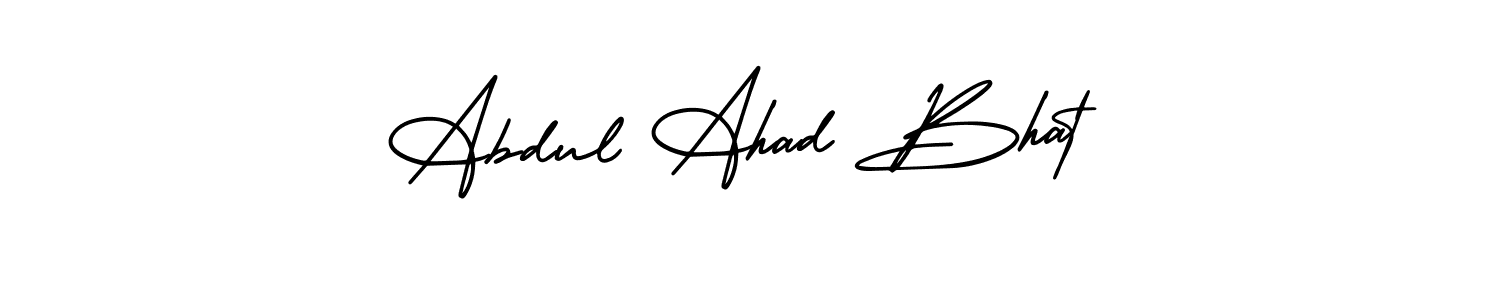 Create a beautiful signature design for name Abdul Ahad Bhat. With this signature (AmerikaSignatureDemo-Regular) fonts, you can make a handwritten signature for free. Abdul Ahad Bhat signature style 3 images and pictures png