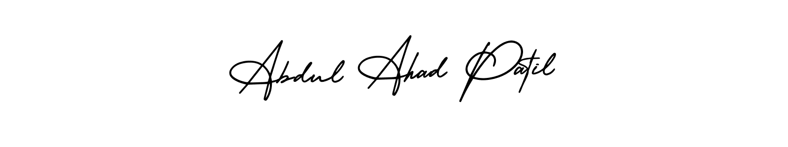 It looks lik you need a new signature style for name Abdul Ahad Patil. Design unique handwritten (AmerikaSignatureDemo-Regular) signature with our free signature maker in just a few clicks. Abdul Ahad Patil signature style 3 images and pictures png