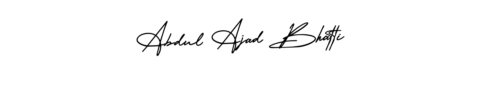 Create a beautiful signature design for name Abdul Ajad Bhatti. With this signature (AmerikaSignatureDemo-Regular) fonts, you can make a handwritten signature for free. Abdul Ajad Bhatti signature style 3 images and pictures png