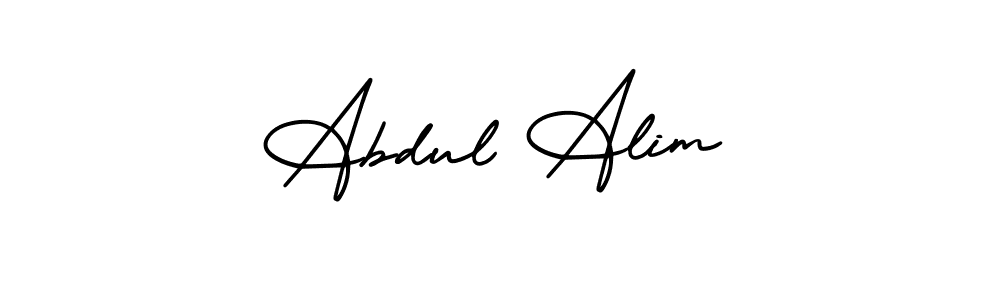 This is the best signature style for the Abdul Alim name. Also you like these signature font (AmerikaSignatureDemo-Regular). Mix name signature. Abdul Alim signature style 3 images and pictures png