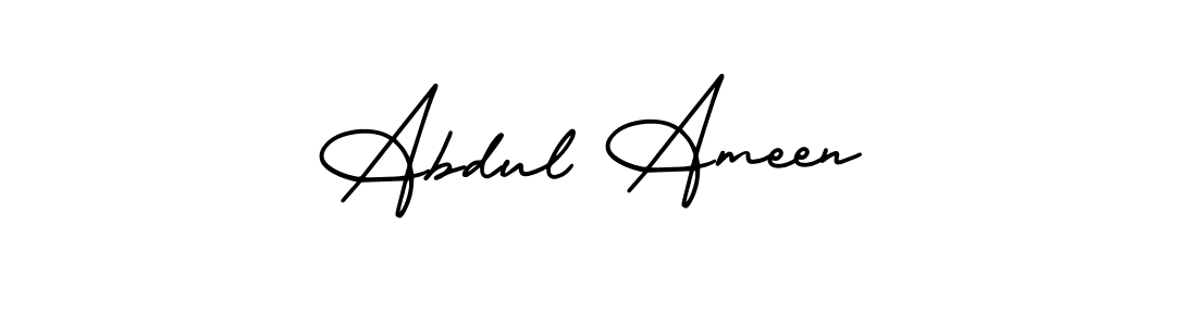Make a beautiful signature design for name Abdul Ameen. With this signature (AmerikaSignatureDemo-Regular) style, you can create a handwritten signature for free. Abdul Ameen signature style 3 images and pictures png