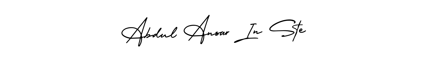 Design your own signature with our free online signature maker. With this signature software, you can create a handwritten (AmerikaSignatureDemo-Regular) signature for name Abdul Ansar In Ste. Abdul Ansar In Ste signature style 3 images and pictures png