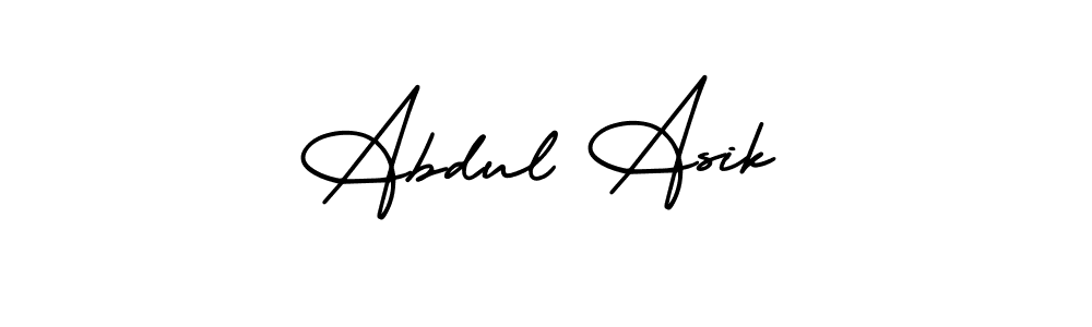 Design your own signature with our free online signature maker. With this signature software, you can create a handwritten (AmerikaSignatureDemo-Regular) signature for name Abdul Asik. Abdul Asik signature style 3 images and pictures png