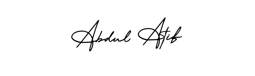It looks lik you need a new signature style for name Abdul Atif. Design unique handwritten (AmerikaSignatureDemo-Regular) signature with our free signature maker in just a few clicks. Abdul Atif signature style 3 images and pictures png