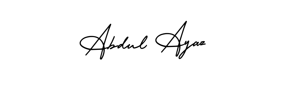 Design your own signature with our free online signature maker. With this signature software, you can create a handwritten (AmerikaSignatureDemo-Regular) signature for name Abdul Ayaz. Abdul Ayaz signature style 3 images and pictures png