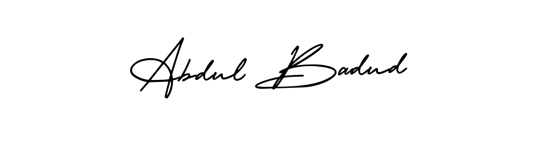 Create a beautiful signature design for name Abdul Badud. With this signature (AmerikaSignatureDemo-Regular) fonts, you can make a handwritten signature for free. Abdul Badud signature style 3 images and pictures png