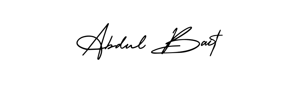 Design your own signature with our free online signature maker. With this signature software, you can create a handwritten (AmerikaSignatureDemo-Regular) signature for name Abdul Bait. Abdul Bait signature style 3 images and pictures png