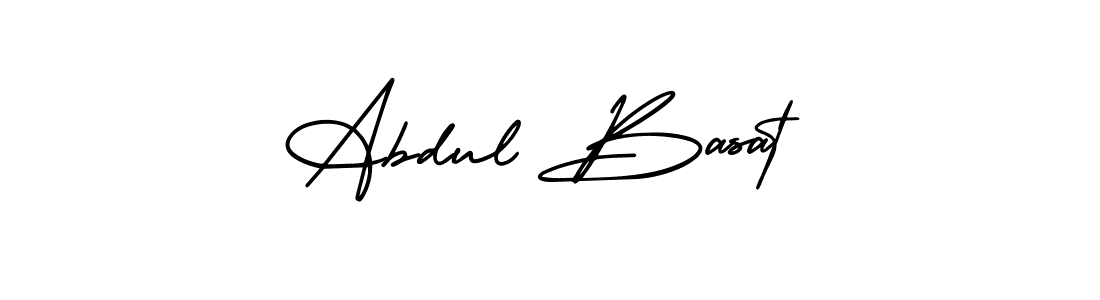 The best way (AmerikaSignatureDemo-Regular) to make a short signature is to pick only two or three words in your name. The name Abdul Basat include a total of six letters. For converting this name. Abdul Basat signature style 3 images and pictures png