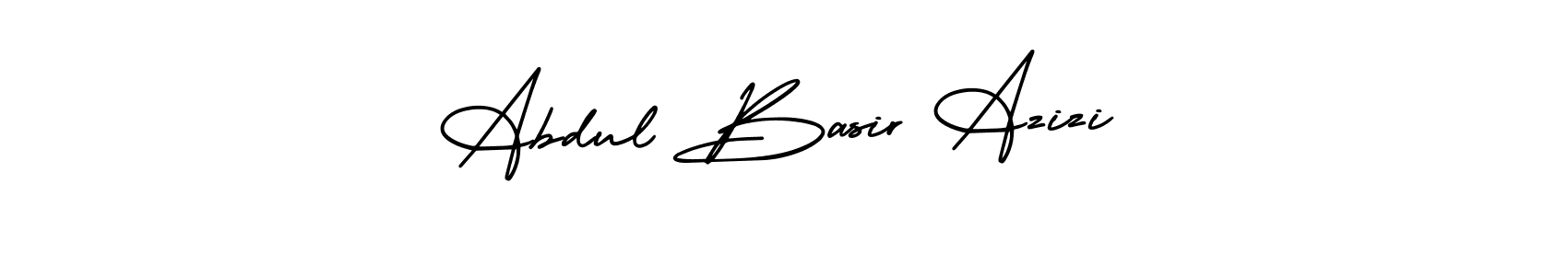 The best way (AmerikaSignatureDemo-Regular) to make a short signature is to pick only two or three words in your name. The name Abdul Basir Azizi include a total of six letters. For converting this name. Abdul Basir Azizi signature style 3 images and pictures png