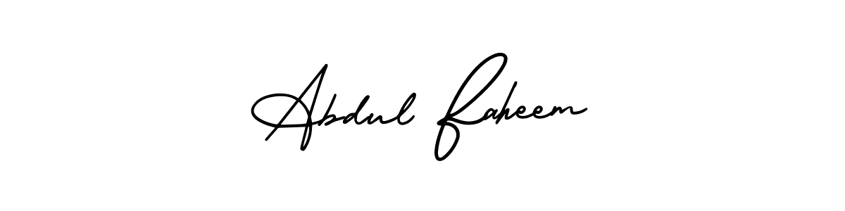 Create a beautiful signature design for name Abdul Faheem. With this signature (AmerikaSignatureDemo-Regular) fonts, you can make a handwritten signature for free. Abdul Faheem signature style 3 images and pictures png