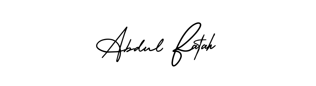 Design your own signature with our free online signature maker. With this signature software, you can create a handwritten (AmerikaSignatureDemo-Regular) signature for name Abdul Fatah. Abdul Fatah signature style 3 images and pictures png