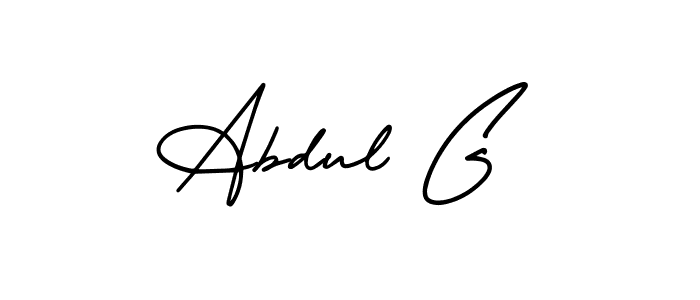 Design your own signature with our free online signature maker. With this signature software, you can create a handwritten (AmerikaSignatureDemo-Regular) signature for name Abdul G. Abdul G signature style 3 images and pictures png