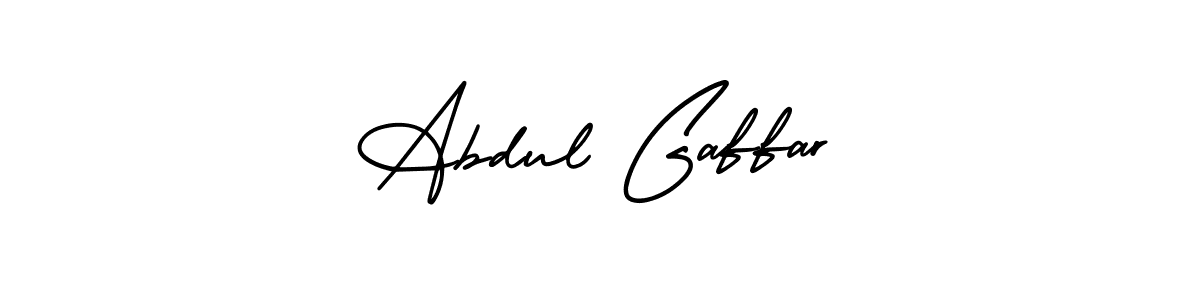 The best way (AmerikaSignatureDemo-Regular) to make a short signature is to pick only two or three words in your name. The name Abdul Gaffar include a total of six letters. For converting this name. Abdul Gaffar signature style 3 images and pictures png