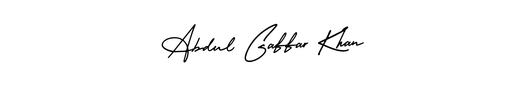 How to make Abdul Gaffar Khan name signature. Use AmerikaSignatureDemo-Regular style for creating short signs online. This is the latest handwritten sign. Abdul Gaffar Khan signature style 3 images and pictures png