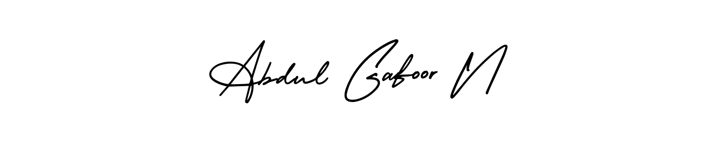 AmerikaSignatureDemo-Regular is a professional signature style that is perfect for those who want to add a touch of class to their signature. It is also a great choice for those who want to make their signature more unique. Get Abdul Gafoor N name to fancy signature for free. Abdul Gafoor N signature style 3 images and pictures png