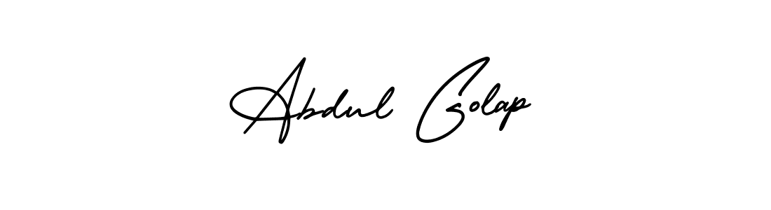 Use a signature maker to create a handwritten signature online. With this signature software, you can design (AmerikaSignatureDemo-Regular) your own signature for name Abdul Golap. Abdul Golap signature style 3 images and pictures png