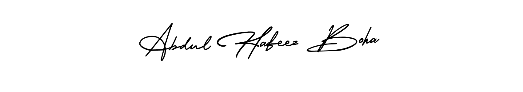 See photos of Abdul Hafeez Boha official signature by Spectra . Check more albums & portfolios. Read reviews & check more about AmerikaSignatureDemo-Regular font. Abdul Hafeez Boha signature style 3 images and pictures png