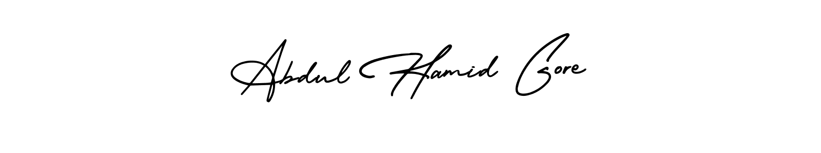 AmerikaSignatureDemo-Regular is a professional signature style that is perfect for those who want to add a touch of class to their signature. It is also a great choice for those who want to make their signature more unique. Get Abdul Hamid Gore name to fancy signature for free. Abdul Hamid Gore signature style 3 images and pictures png