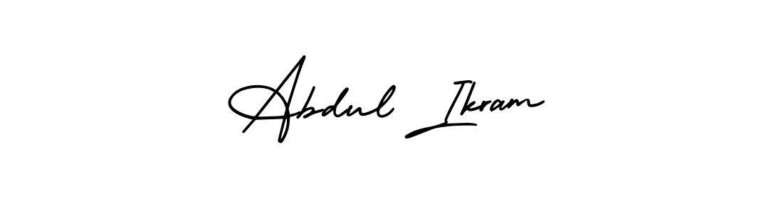 AmerikaSignatureDemo-Regular is a professional signature style that is perfect for those who want to add a touch of class to their signature. It is also a great choice for those who want to make their signature more unique. Get Abdul Ikram name to fancy signature for free. Abdul Ikram signature style 3 images and pictures png