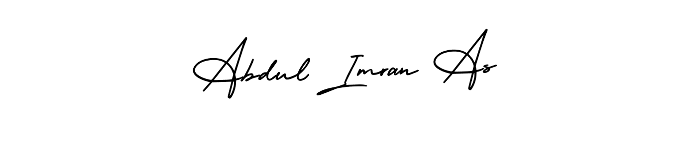 The best way (AmerikaSignatureDemo-Regular) to make a short signature is to pick only two or three words in your name. The name Abdul Imran As include a total of six letters. For converting this name. Abdul Imran As signature style 3 images and pictures png