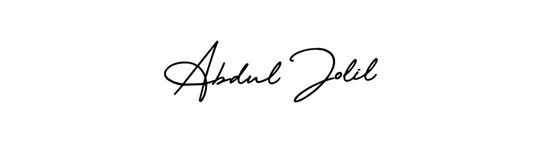 Make a beautiful signature design for name Abdul Jolil. With this signature (AmerikaSignatureDemo-Regular) style, you can create a handwritten signature for free. Abdul Jolil signature style 3 images and pictures png