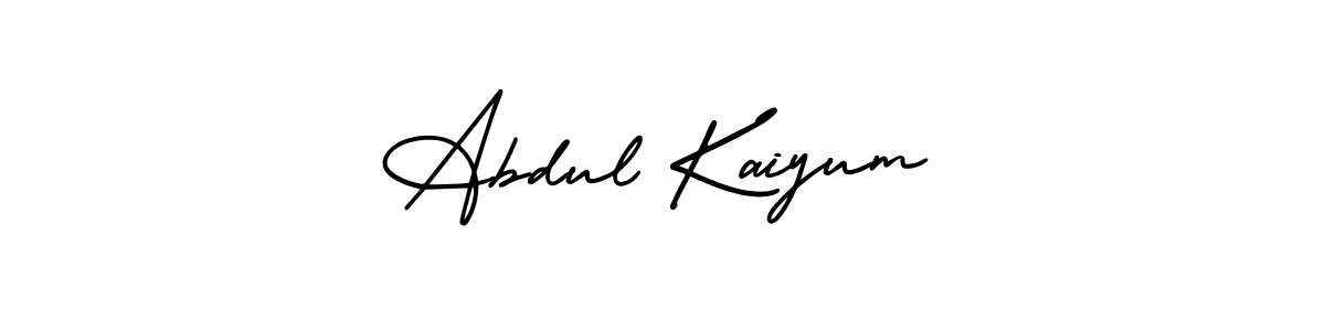 Abdul Kaiyum stylish signature style. Best Handwritten Sign (AmerikaSignatureDemo-Regular) for my name. Handwritten Signature Collection Ideas for my name Abdul Kaiyum. Abdul Kaiyum signature style 3 images and pictures png