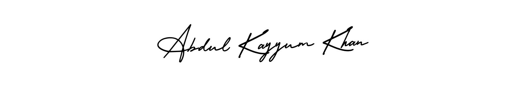 Create a beautiful signature design for name Abdul Kayyum Khan. With this signature (AmerikaSignatureDemo-Regular) fonts, you can make a handwritten signature for free. Abdul Kayyum Khan signature style 3 images and pictures png