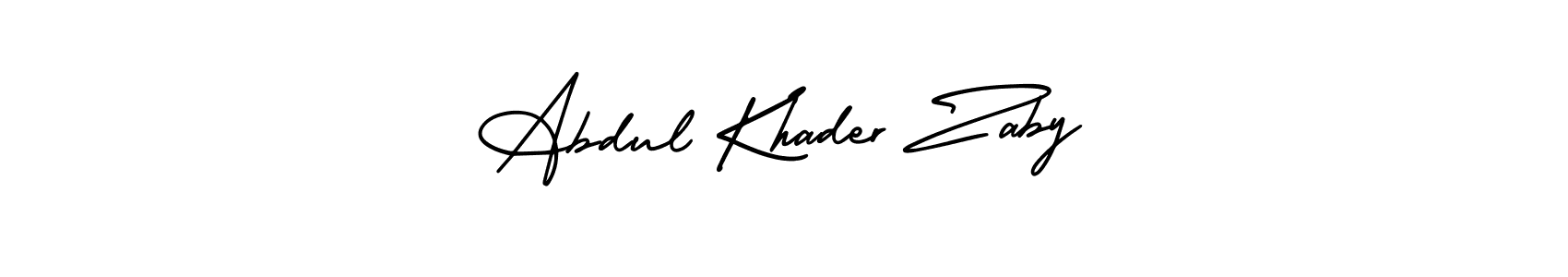 How to make Abdul Khader Zaby signature? AmerikaSignatureDemo-Regular is a professional autograph style. Create handwritten signature for Abdul Khader Zaby name. Abdul Khader Zaby signature style 3 images and pictures png