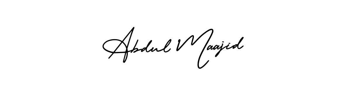 This is the best signature style for the Abdul Maajid name. Also you like these signature font (AmerikaSignatureDemo-Regular). Mix name signature. Abdul Maajid signature style 3 images and pictures png