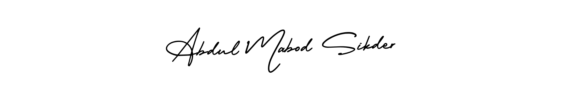 Check out images of Autograph of Abdul Mabod Sikder name. Actor Abdul Mabod Sikder Signature Style. AmerikaSignatureDemo-Regular is a professional sign style online. Abdul Mabod Sikder signature style 3 images and pictures png