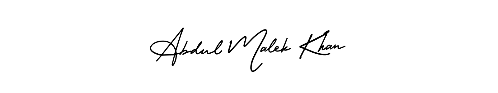 This is the best signature style for the Abdul Malek Khan name. Also you like these signature font (AmerikaSignatureDemo-Regular). Mix name signature. Abdul Malek Khan signature style 3 images and pictures png