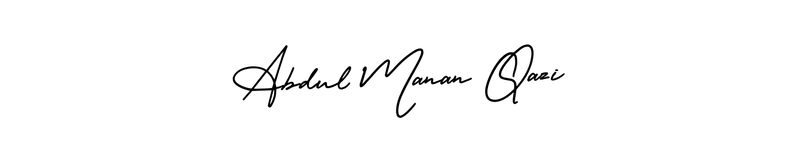 It looks lik you need a new signature style for name Abdul Manan Qazi. Design unique handwritten (AmerikaSignatureDemo-Regular) signature with our free signature maker in just a few clicks. Abdul Manan Qazi signature style 3 images and pictures png