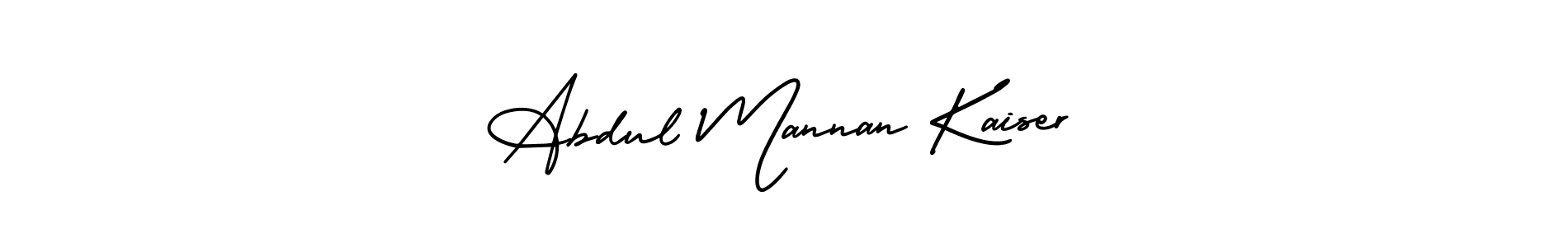 This is the best signature style for the Abdul Mannan Kaiser name. Also you like these signature font (AmerikaSignatureDemo-Regular). Mix name signature. Abdul Mannan Kaiser signature style 3 images and pictures png