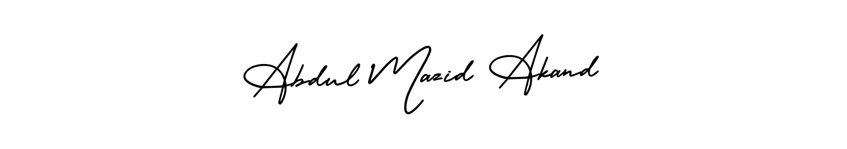 Create a beautiful signature design for name Abdul Mazid Akand. With this signature (AmerikaSignatureDemo-Regular) fonts, you can make a handwritten signature for free. Abdul Mazid Akand signature style 3 images and pictures png