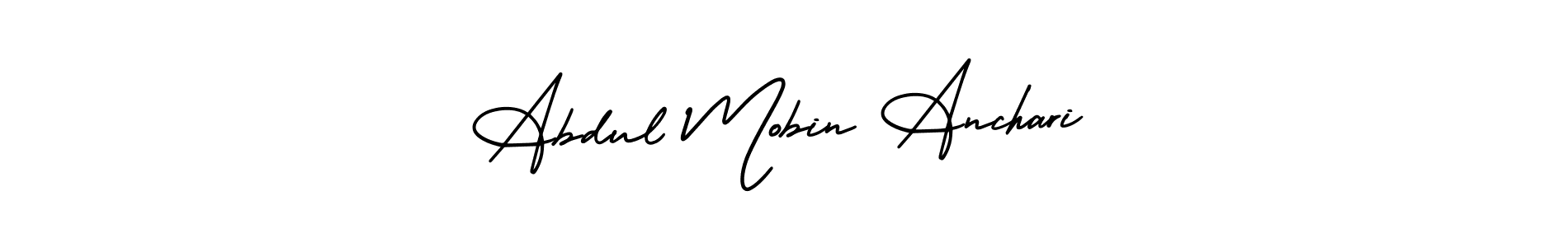 Best and Professional Signature Style for Abdul Mobin Anchari. AmerikaSignatureDemo-Regular Best Signature Style Collection. Abdul Mobin Anchari signature style 3 images and pictures png