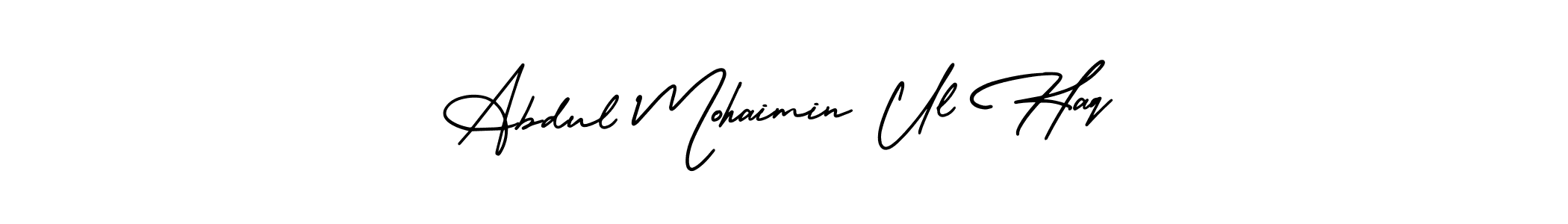 Also You can easily find your signature by using the search form. We will create Abdul Mohaimin Ul Haq name handwritten signature images for you free of cost using AmerikaSignatureDemo-Regular sign style. Abdul Mohaimin Ul Haq signature style 3 images and pictures png