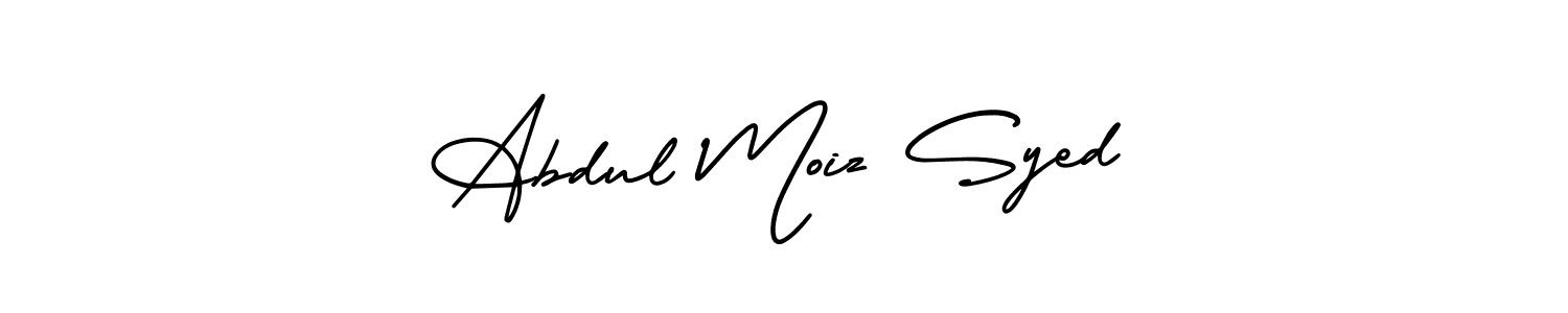 Make a beautiful signature design for name Abdul Moiz Syed. Use this online signature maker to create a handwritten signature for free. Abdul Moiz Syed signature style 3 images and pictures png